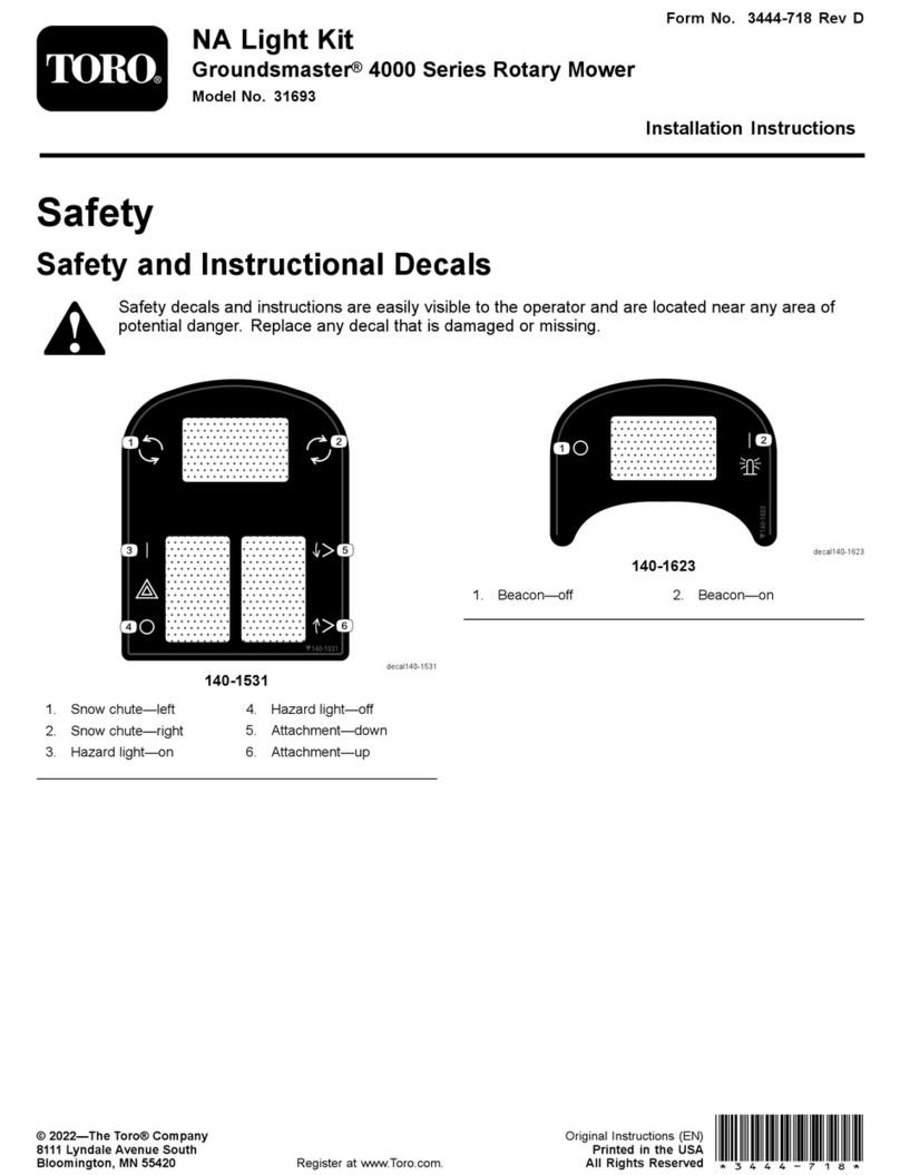 Toro Groundsmaster 4000 Series User manual
