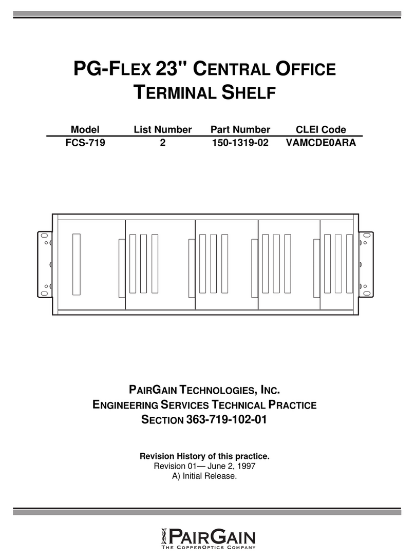 CopperOptics PairGain PG-Flex FCS-719 manual CopperOptics PairGain PG-Flex FCS-719 manual