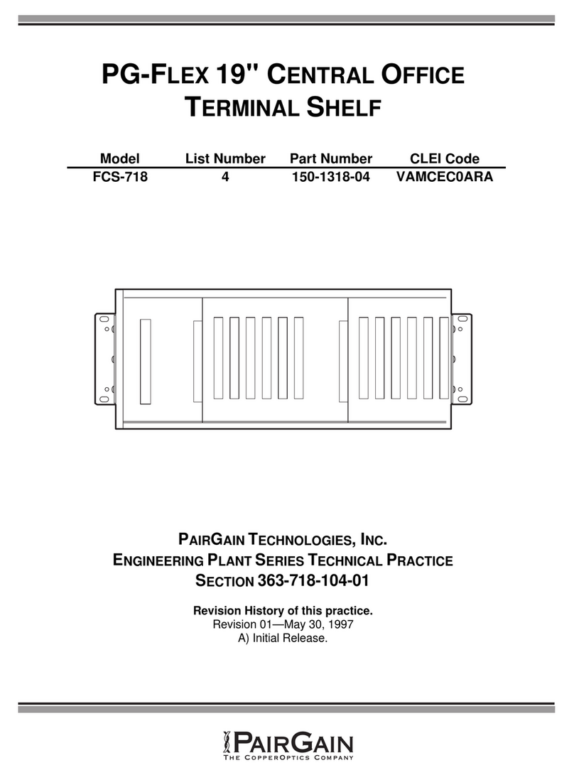 CopperOptics PairGain PG-Flex FCS-718 manual