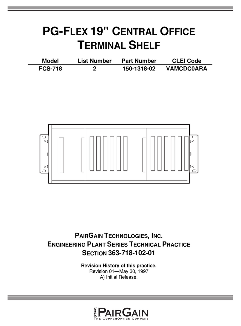 CopperOptics PairGain PG-Flex FCS-718 manual CopperOptics PairGain PG-Flex FCS-718 manual