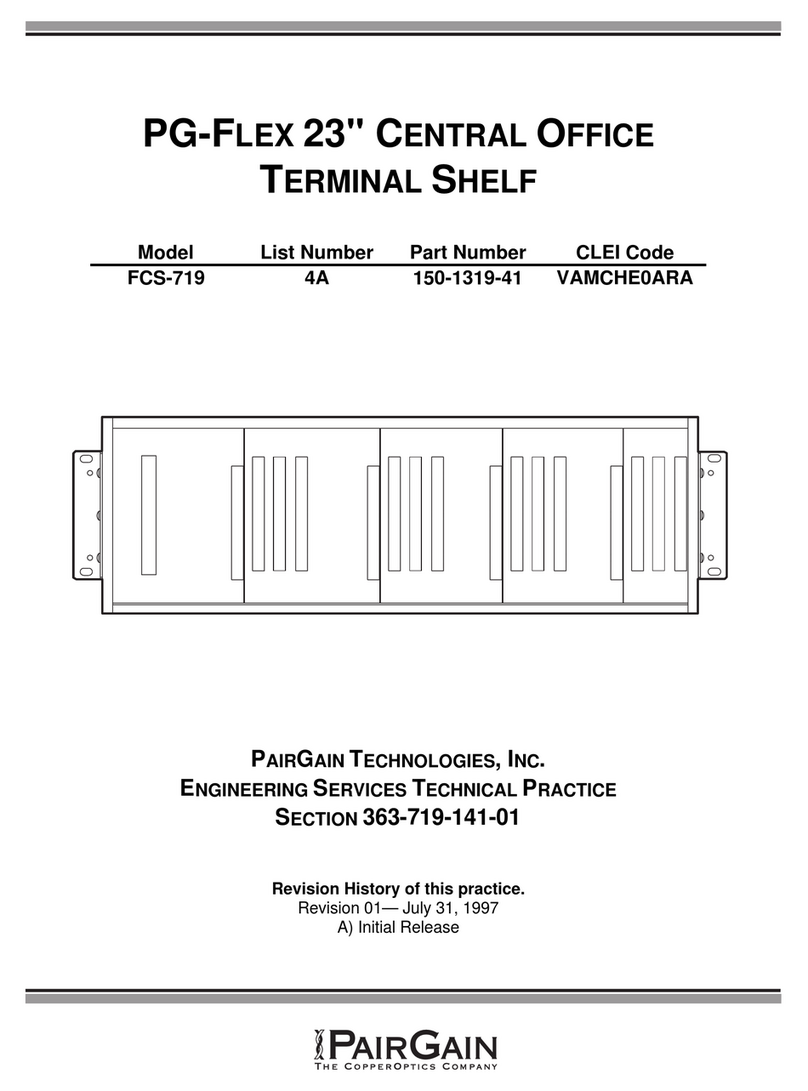 CopperOptics PairGain PG-Flex FCS-719 manual