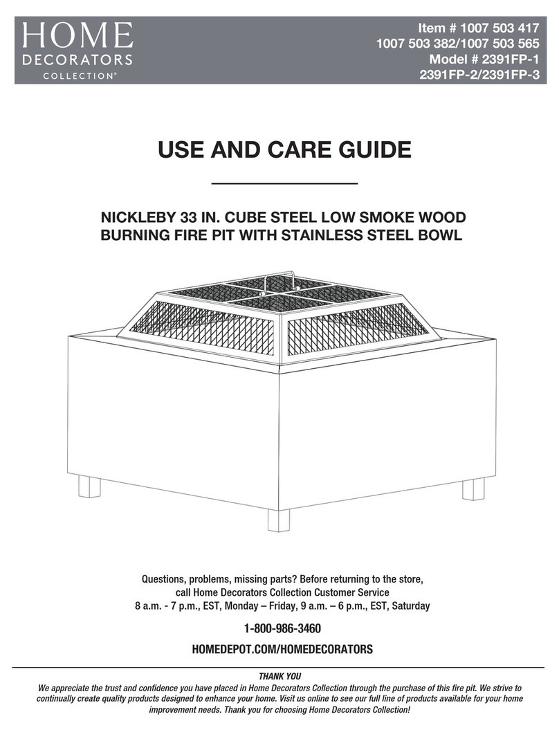 Home Decorators Collection NICKLEBY 2391FP-1 Use and care guide