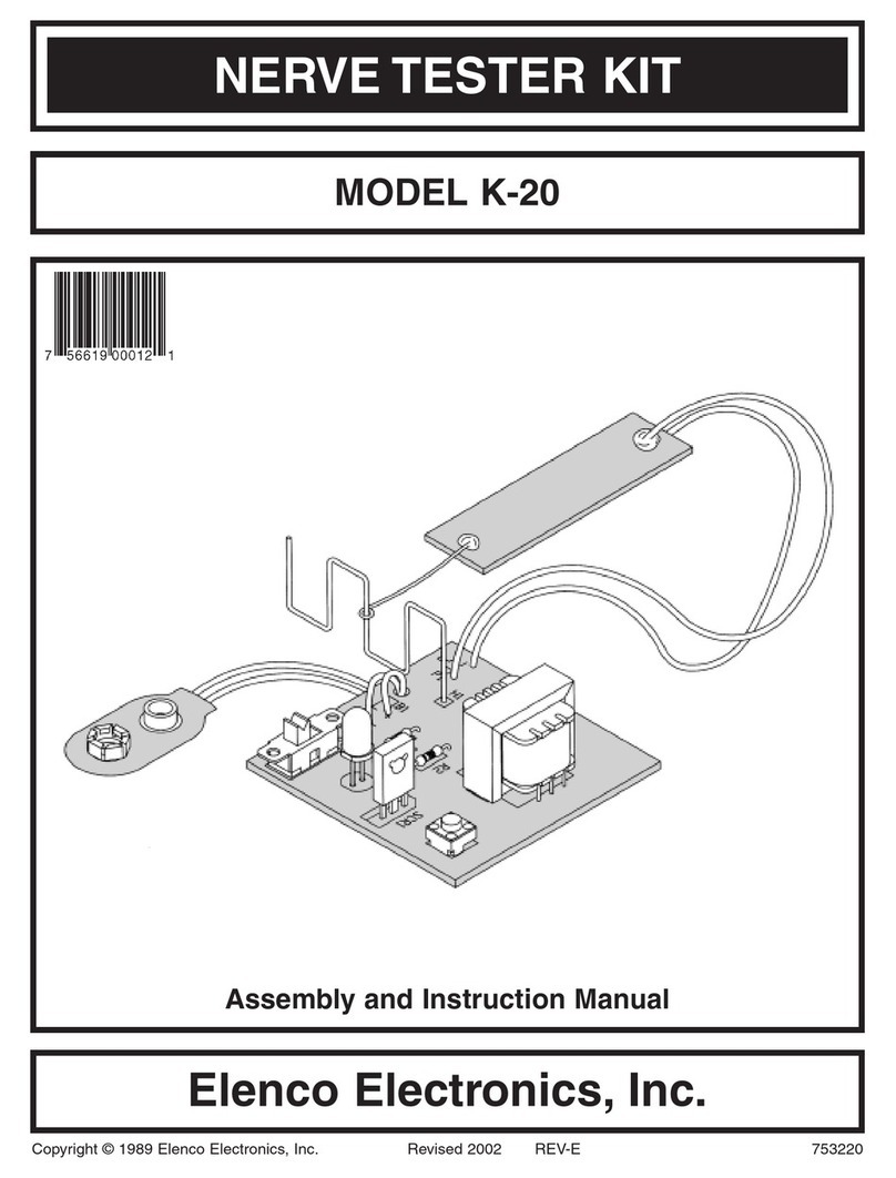 Elenco Electronics K-20 Assembly and instruction manual