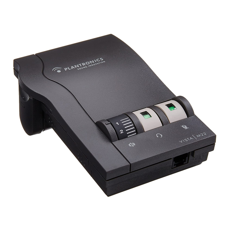 Plantronics Vista M22 Amplifier User manual