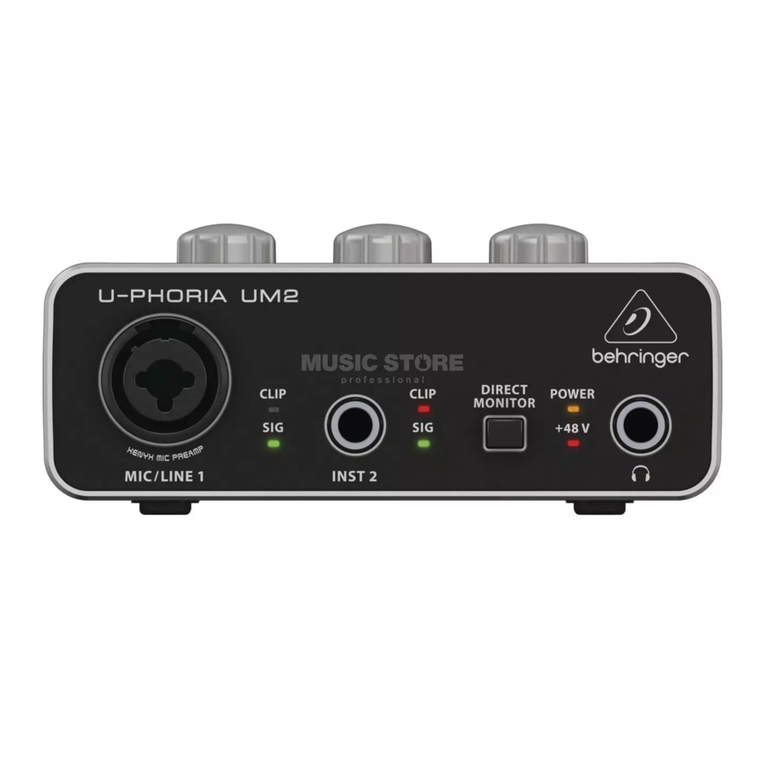 Behringer U-PHORIA UMC404HD User manual