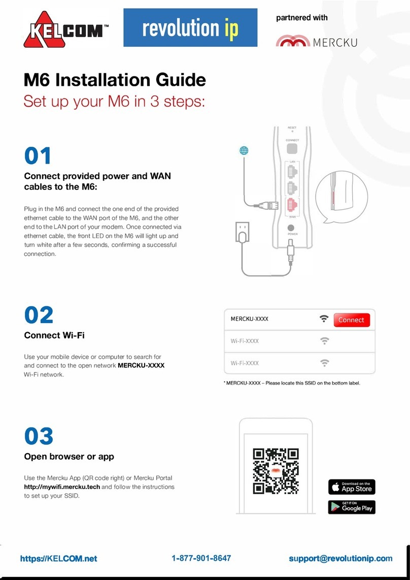 KELCOM RevolutionIP MERCKU M6 installation guide