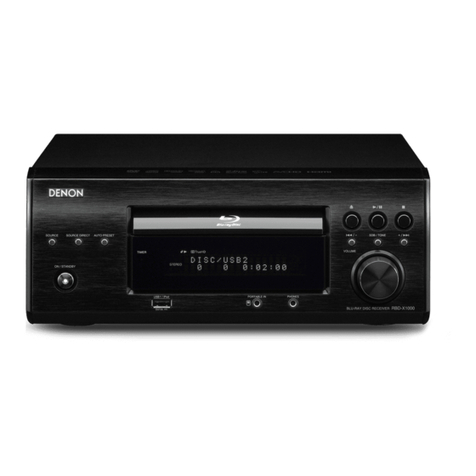 Denon RBD-X1000 Service manual