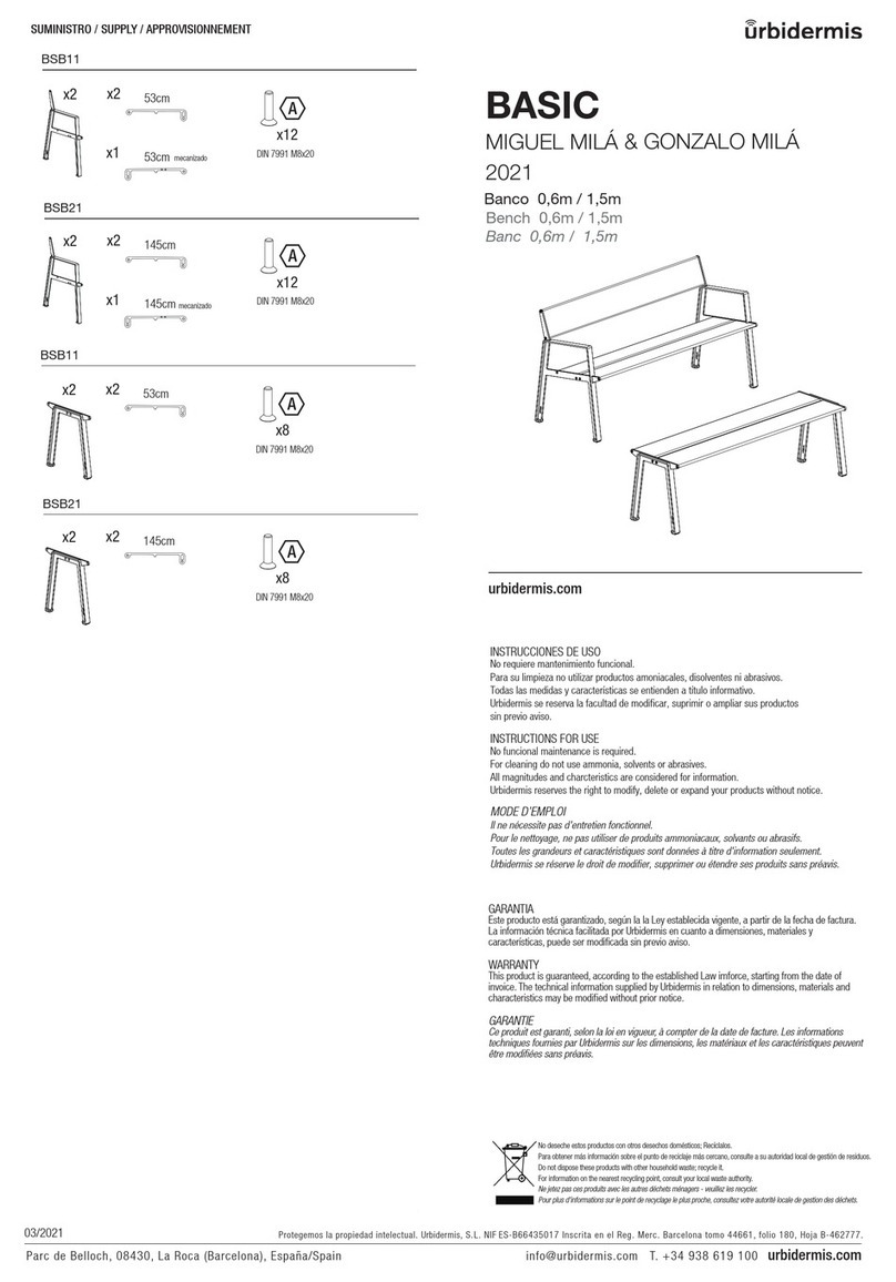 urbidermis Basic Bench User manual