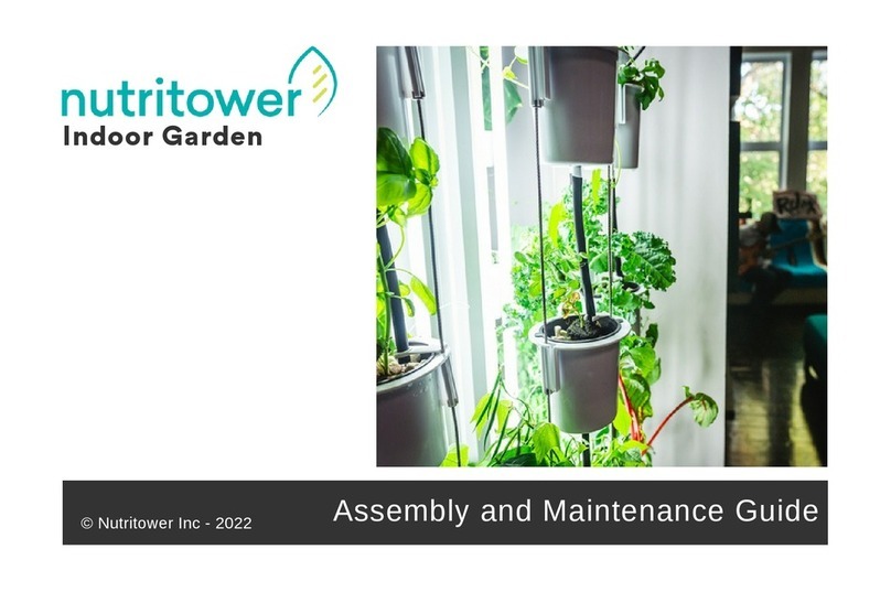 nutritower Vertical Hydroponic Indoor Garden Assembly and maintenance guide