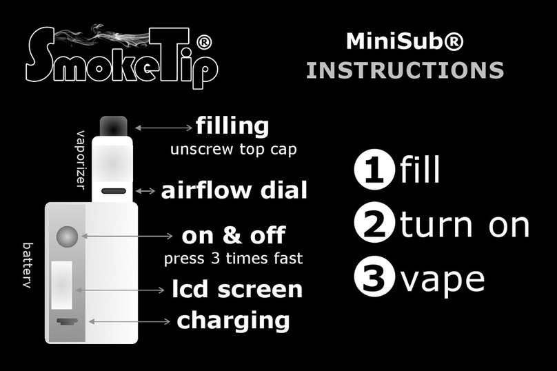 SmokeTip MiniSub instructions
