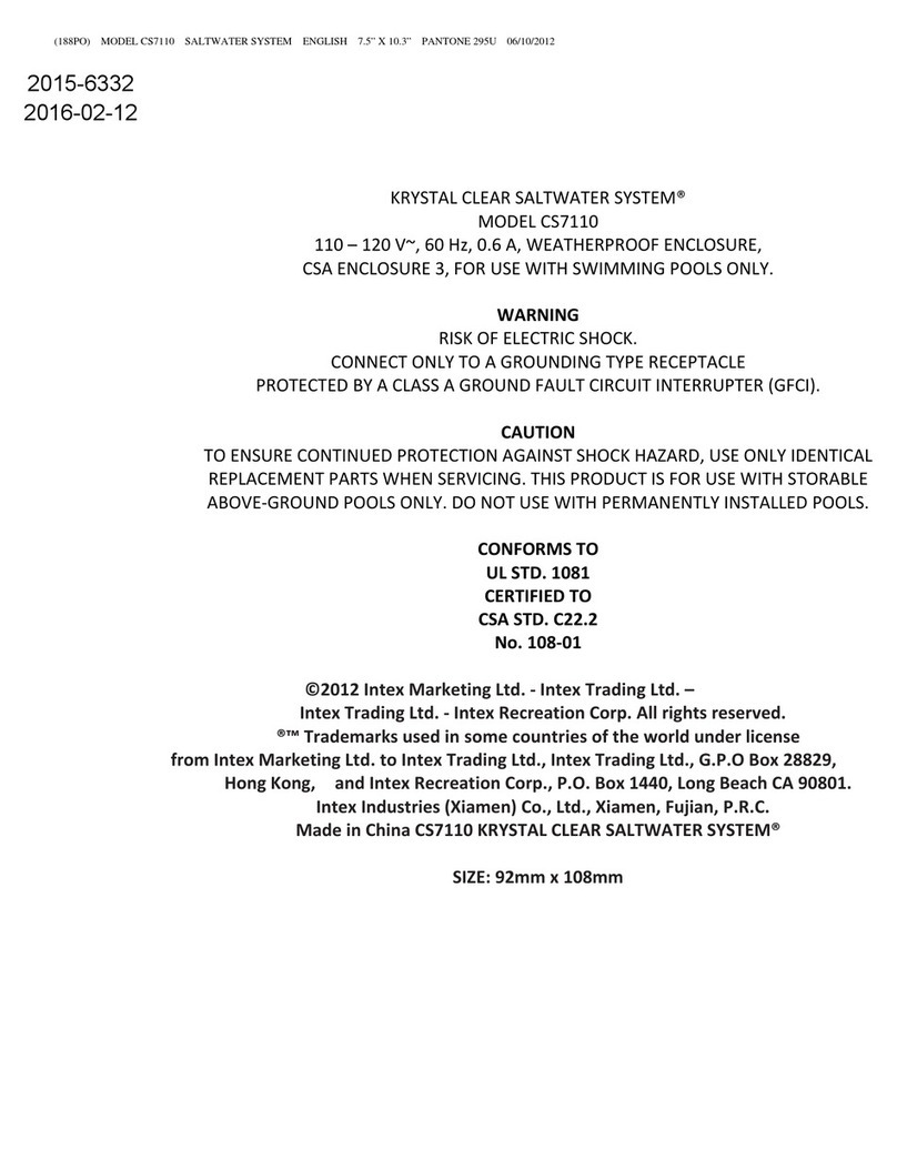 Intex CS7110 User manual