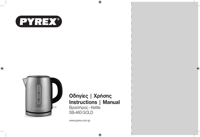 pyrex SB-460 GOLD instruction manual
