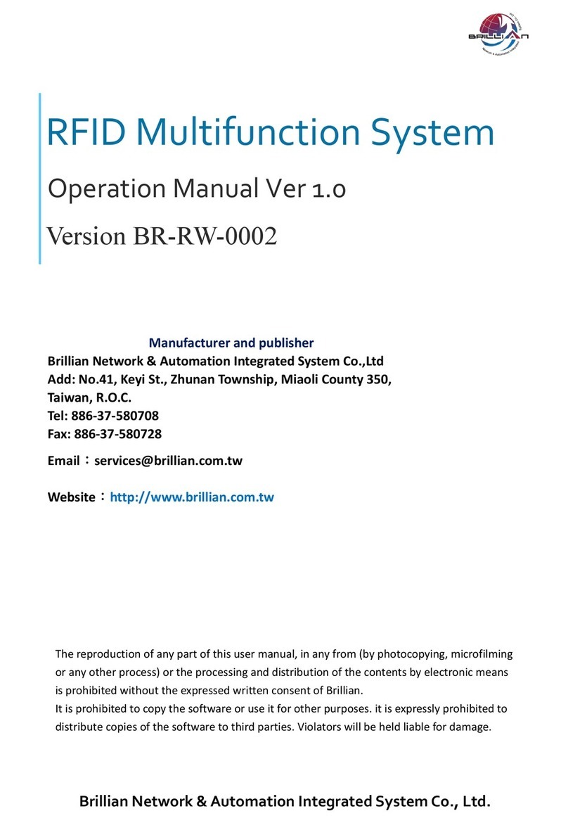 Brillian BR-RW-0002 Operation manual