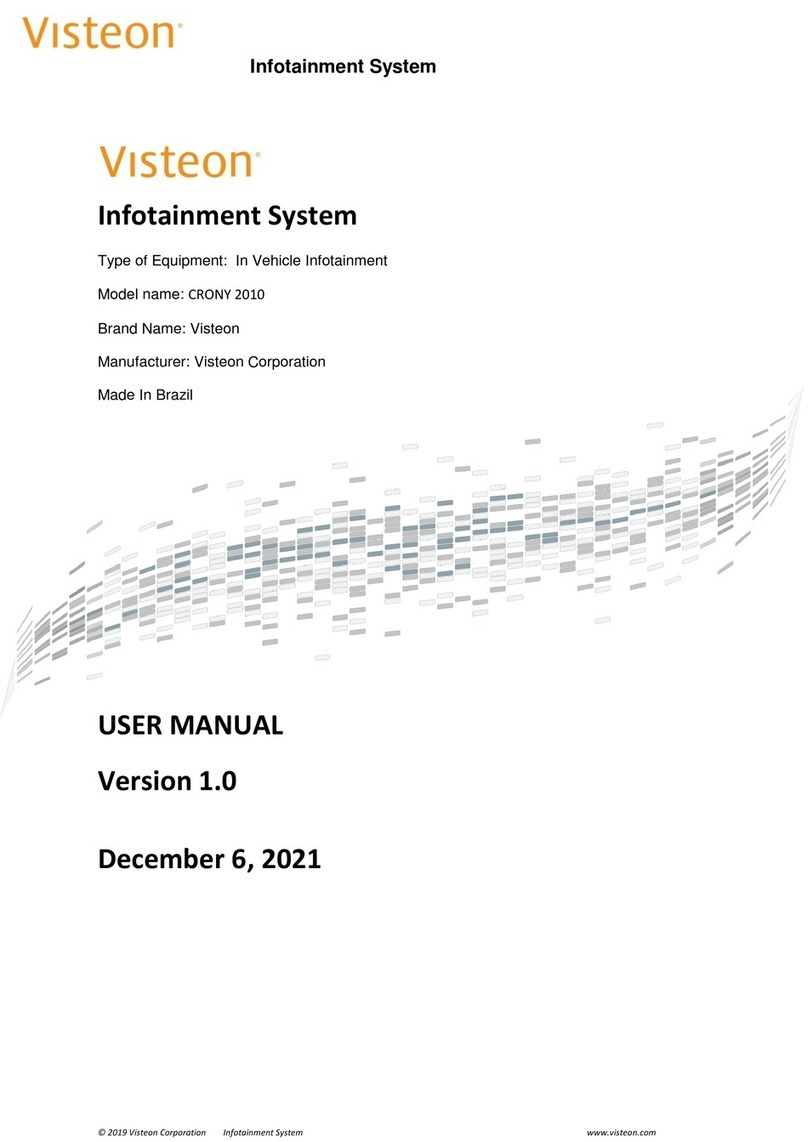 VISTEON CRONY 2010 user manual