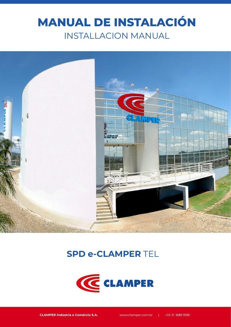 Clamper SPD e-CLAMPER TEL User manual