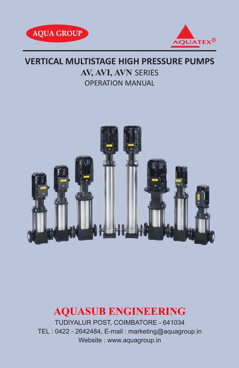 Aquasub engineering AQUA GROUP AQUATEX AV Series Operation manual