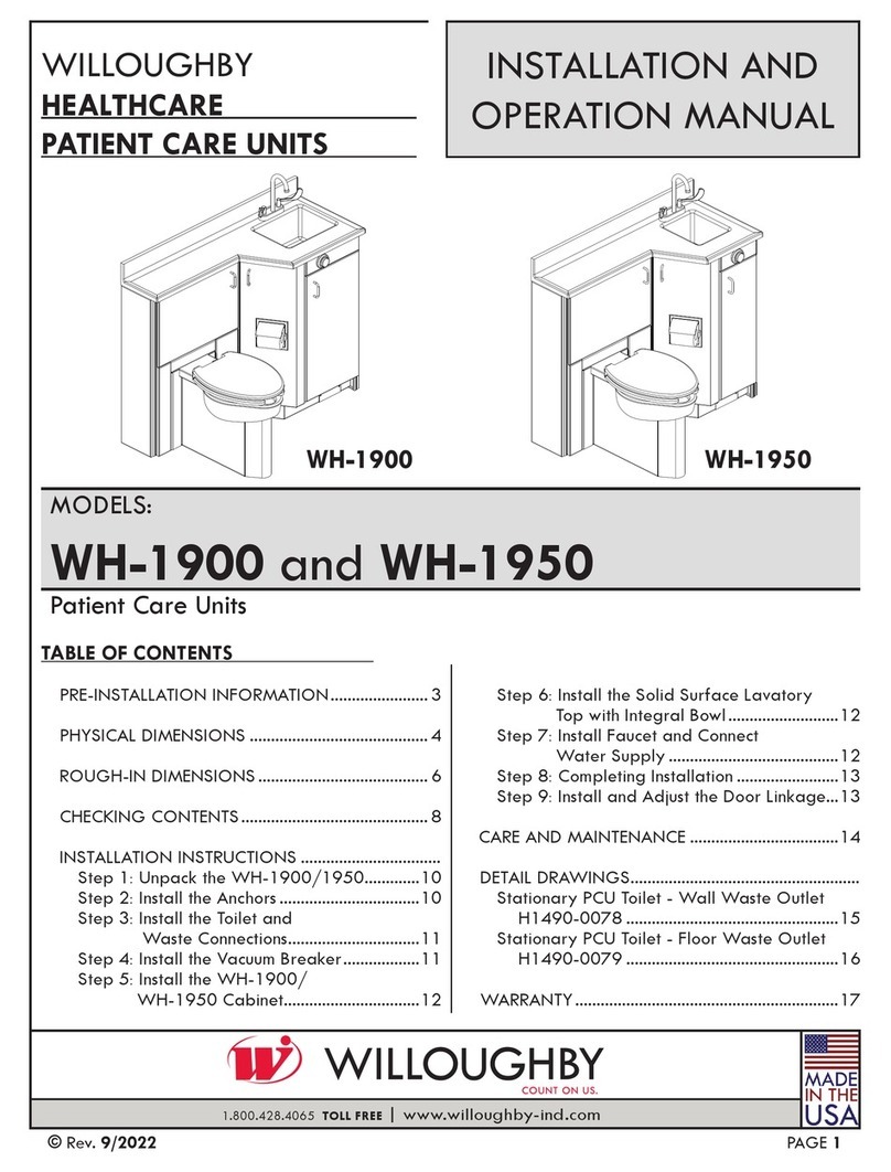 Willoughby WH-1900 Installation and operation manual