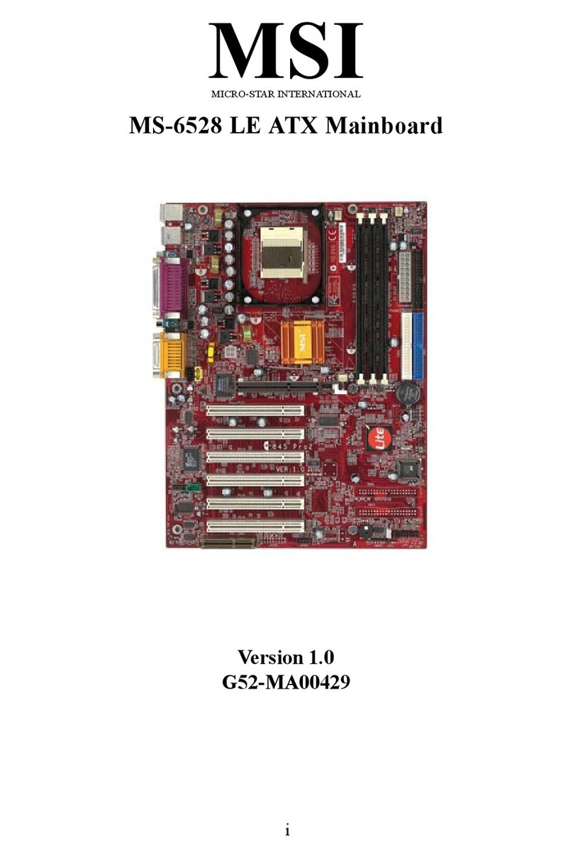 MSI MS-6528 LE User manual