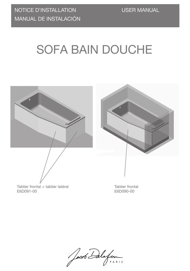 Jacob Delafon SOFA E6D091-00 User manual Jacob Delafon SOFA E6D091-00 User manual