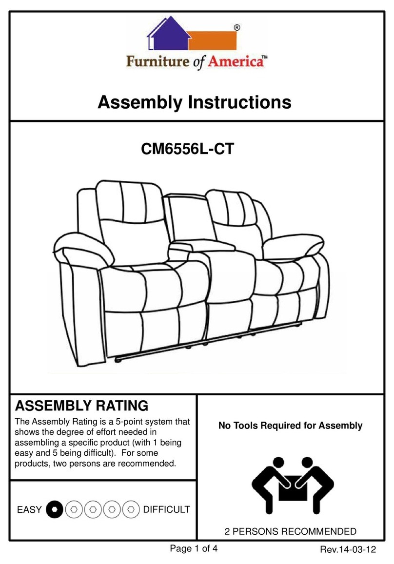 Furniture of America CM6556L-CT Assembly instructions
