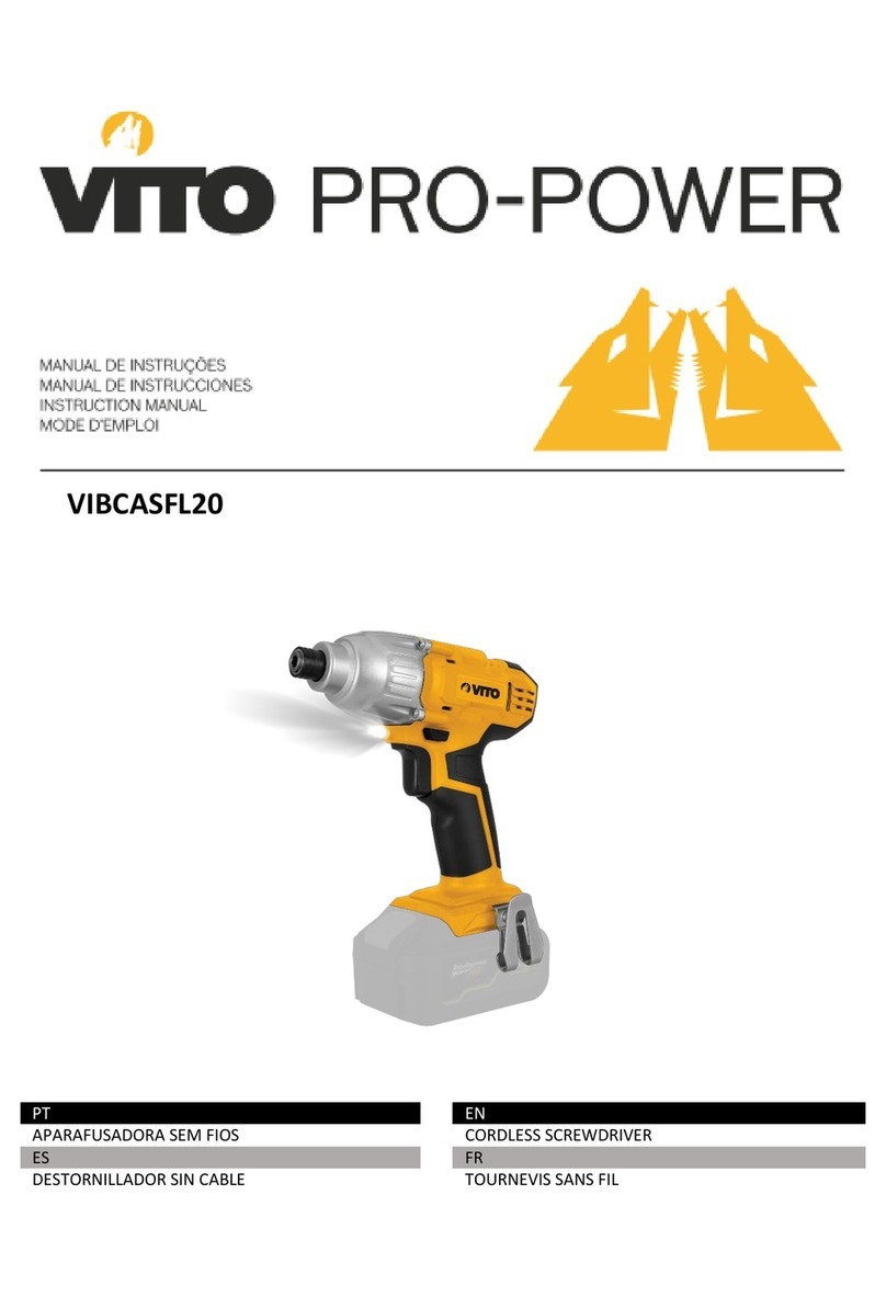 VITO PRO-POWER VIBCASFL20 User manual