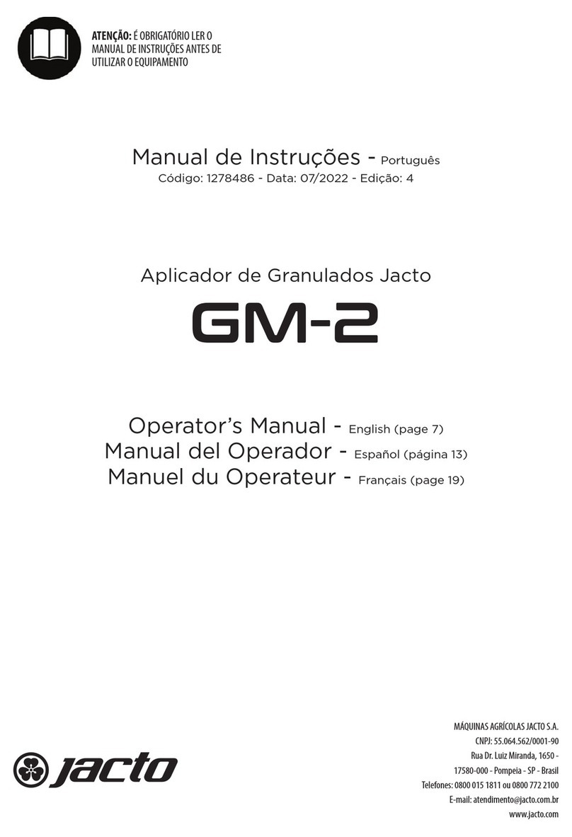 Jacto GM-2 Operator's manual