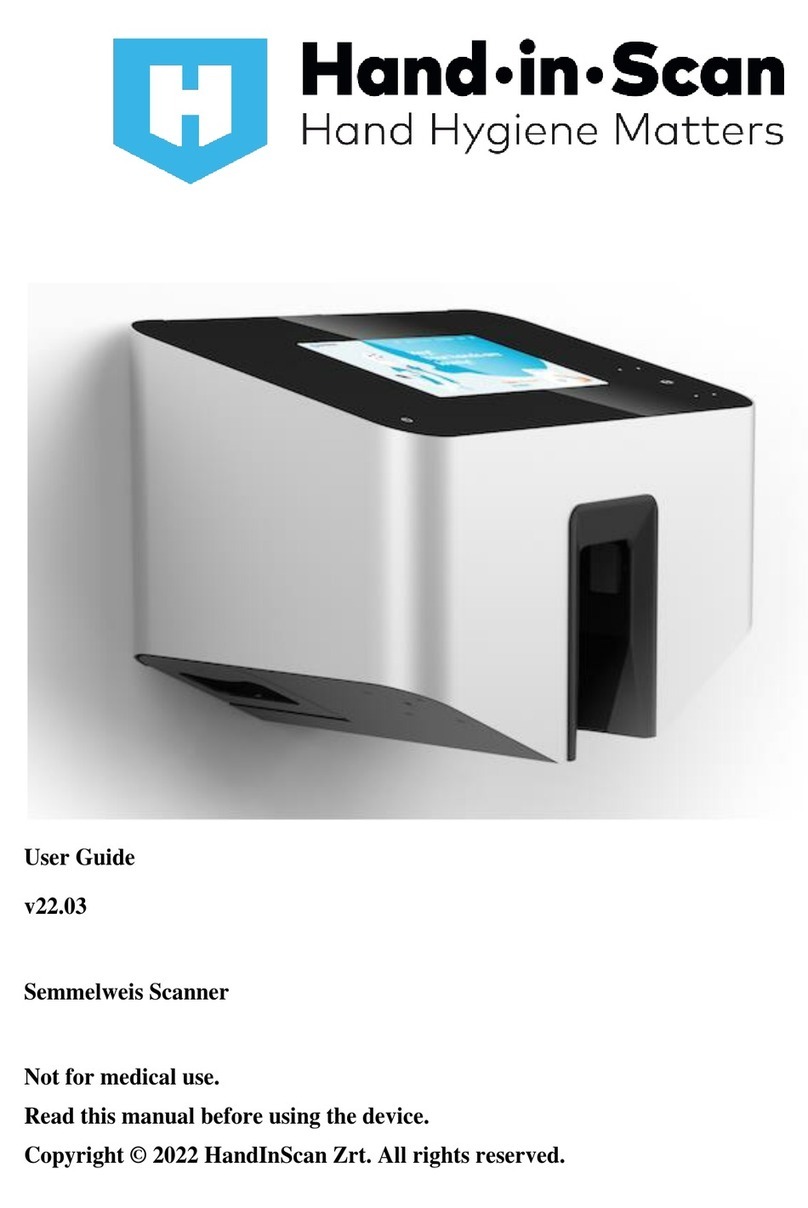 Hand-In-Scan Semmelweis Scanner user guide Hand-In-Scan Semmelweis Scanner user guide