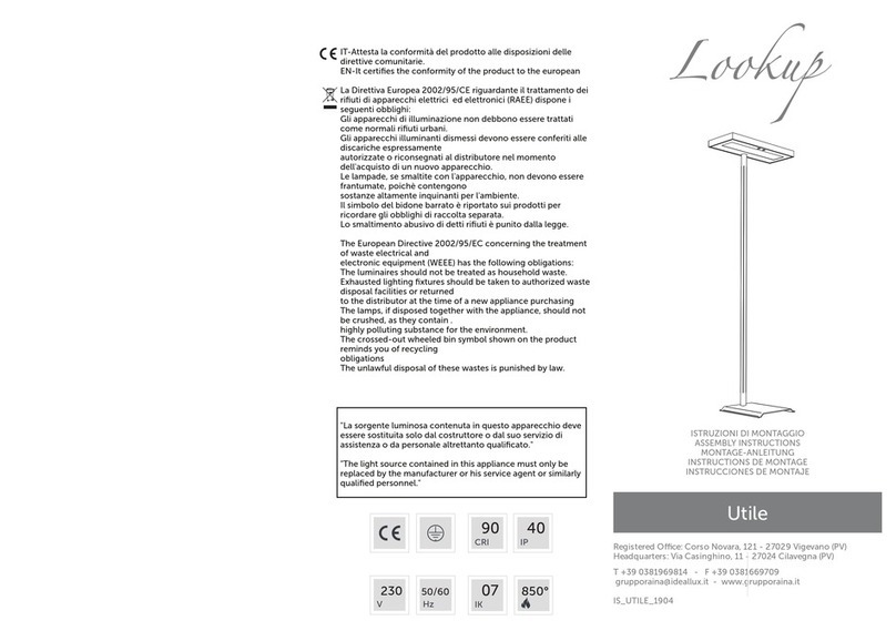 Gruppo Raina Lookup Utile Assembly instructions