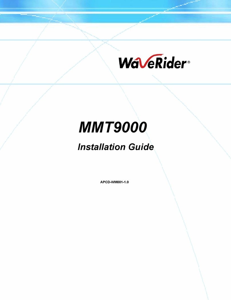 WaveRider MMT9000 User manual