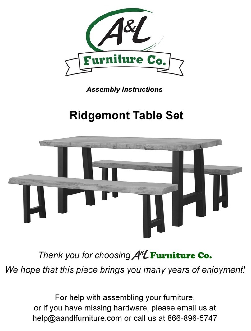 A&L Furniture Ridgemont User manual