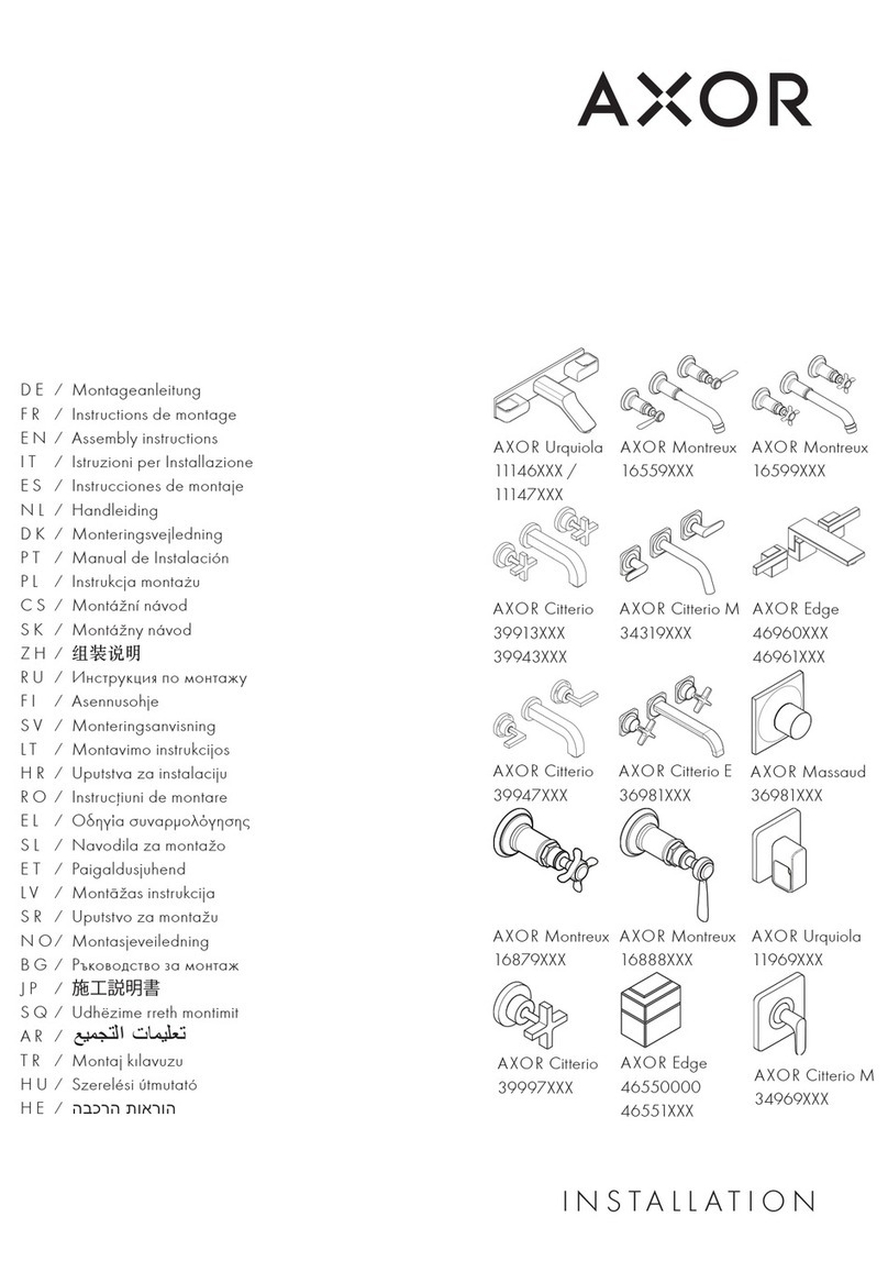 Axor Urquiola 11146 Series User manual