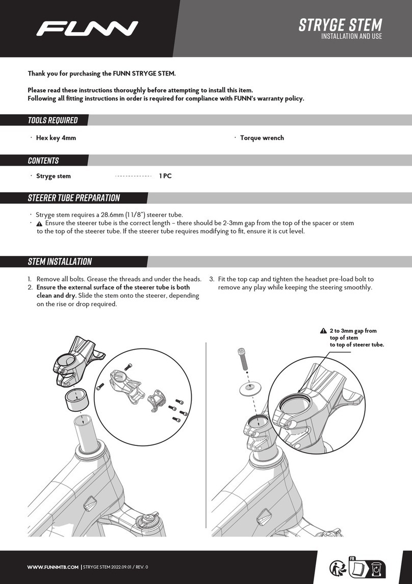 Funn STRYGE Installation and use manual