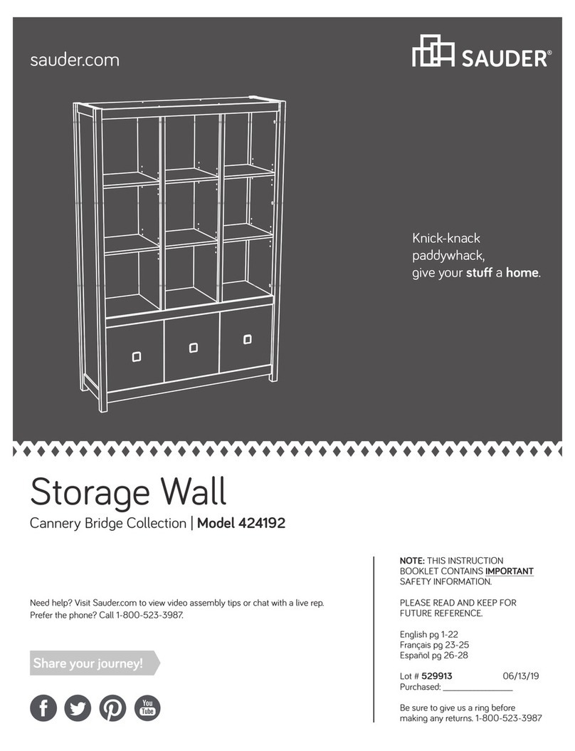 Sauder Cannery Bridge 424192 User manual Sauder Cannery Bridge 424192 User manual