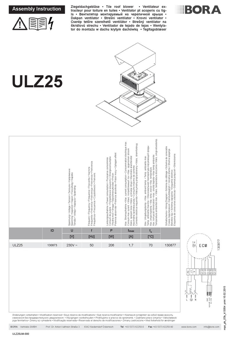 bora ULZ25 Assembly instruction
