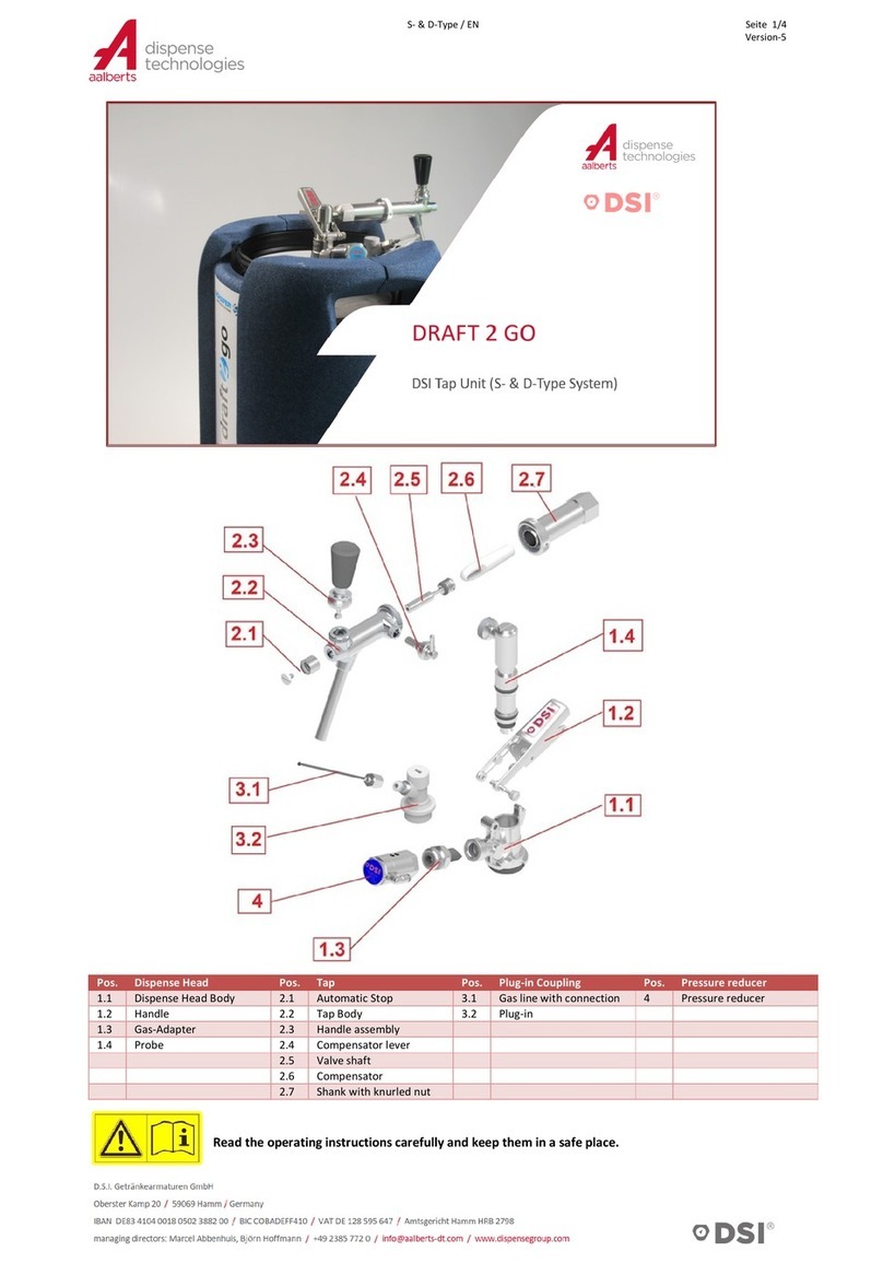 Aalberts DSI DRAFT 2 GO S operating instructions