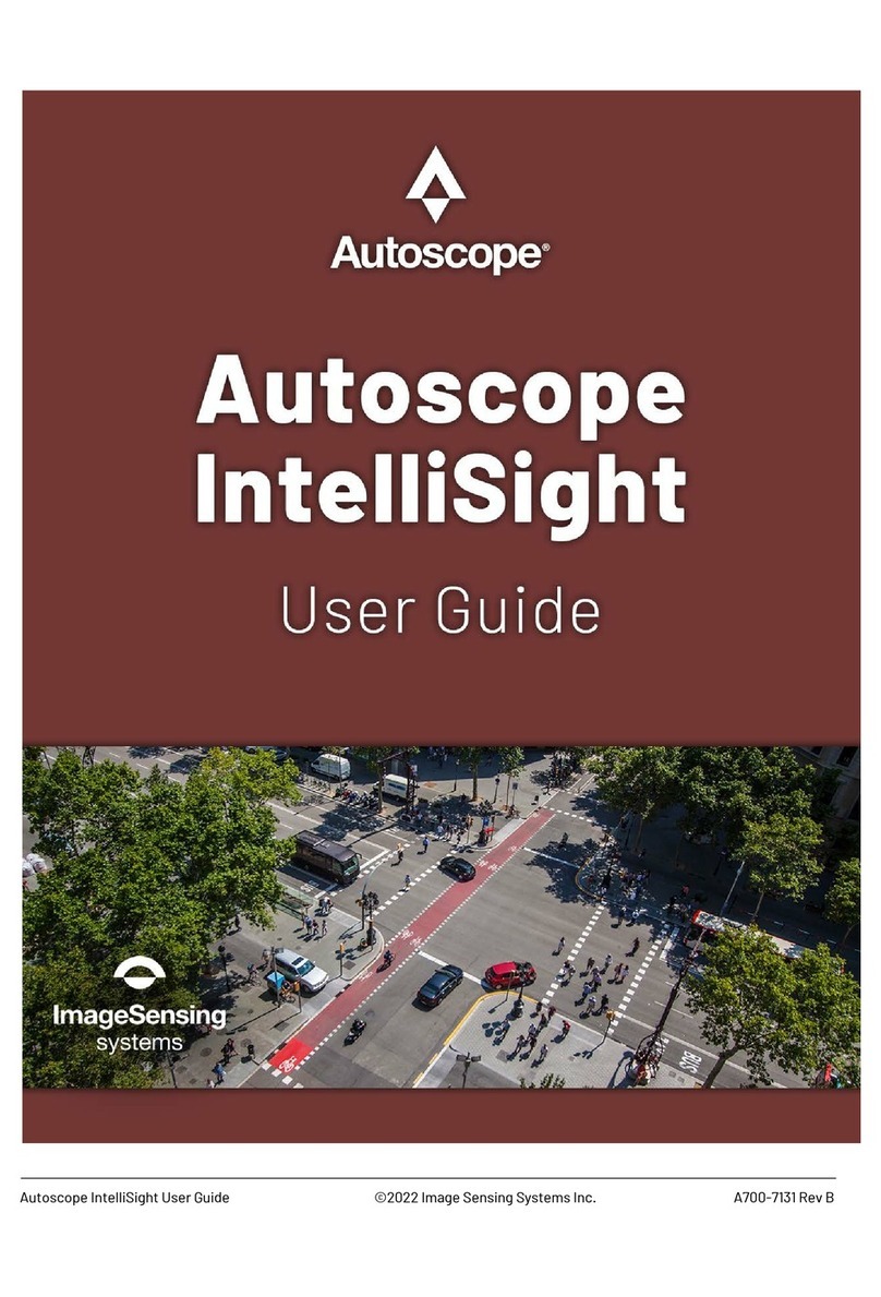 Autoscope Image Sensing IntelliSight User manual