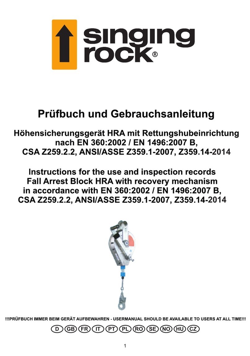 Singing rock HRA instructions