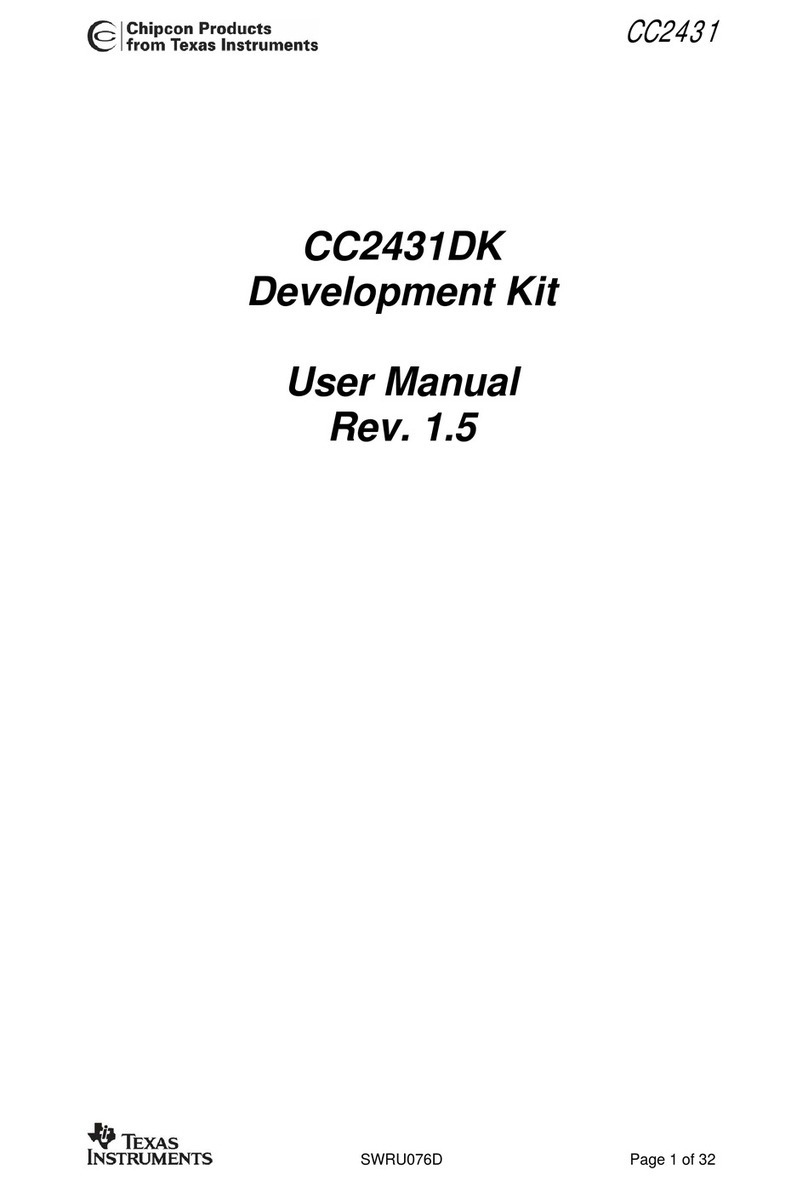 Texas Instruments Chipcon Products CC2431 user manual
