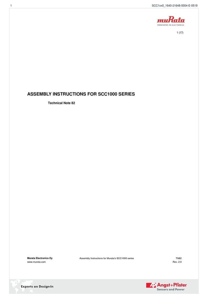 Murata SCC1000 Series Assembly instructions Murata SCC1000 Series Assembly instructions