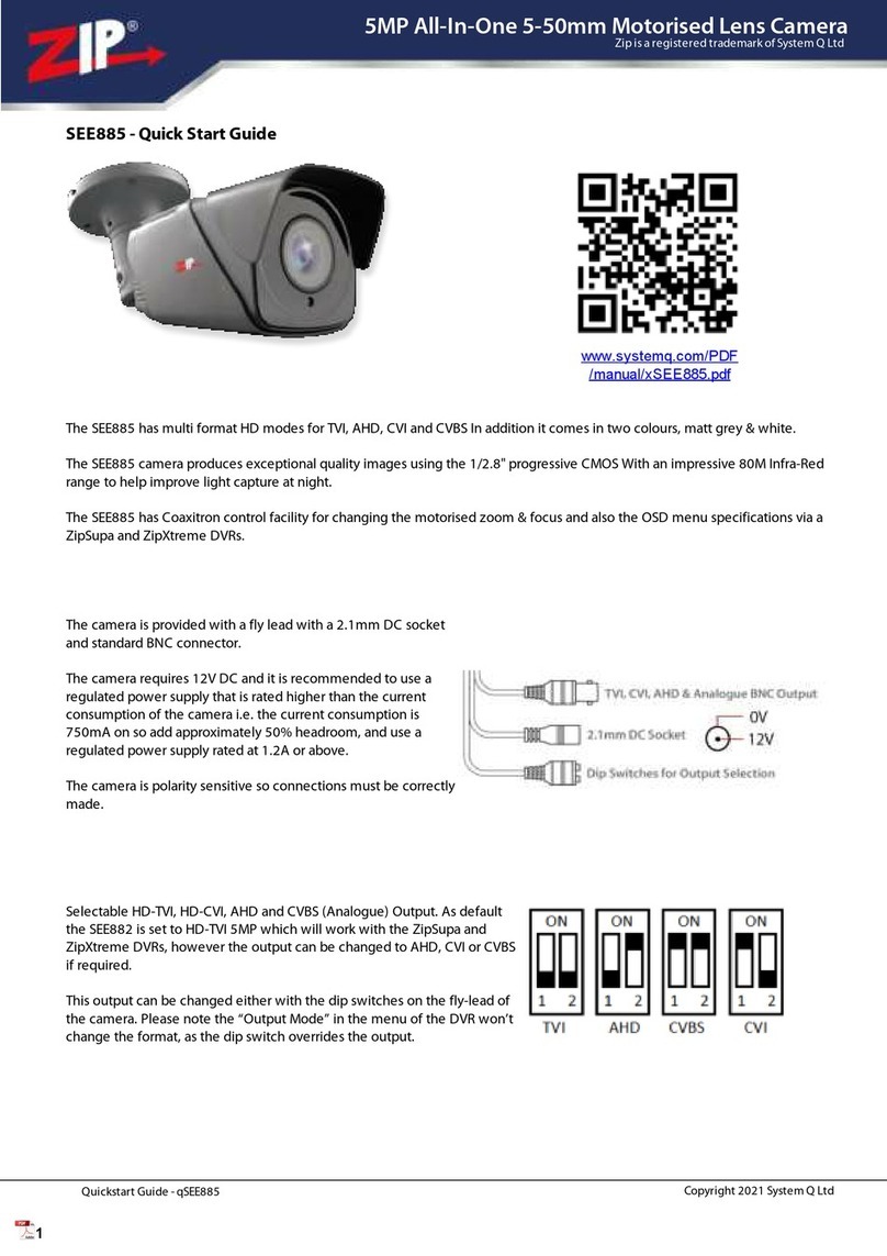 Zip SEE885 User manual