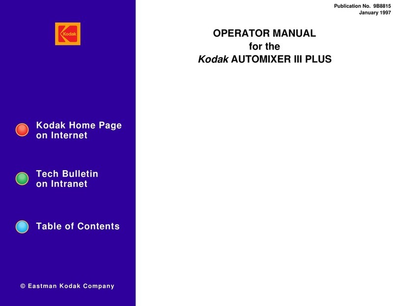 Kodak AUTOMIXER III PLUS User manual
