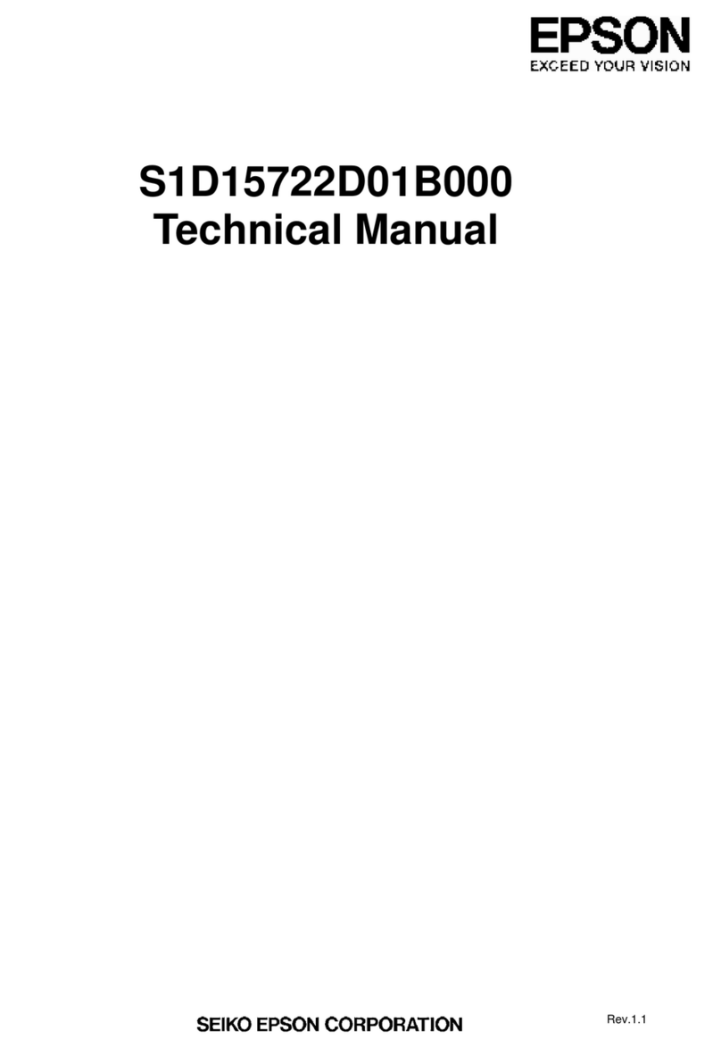 Epson S1D15722 Series User manual