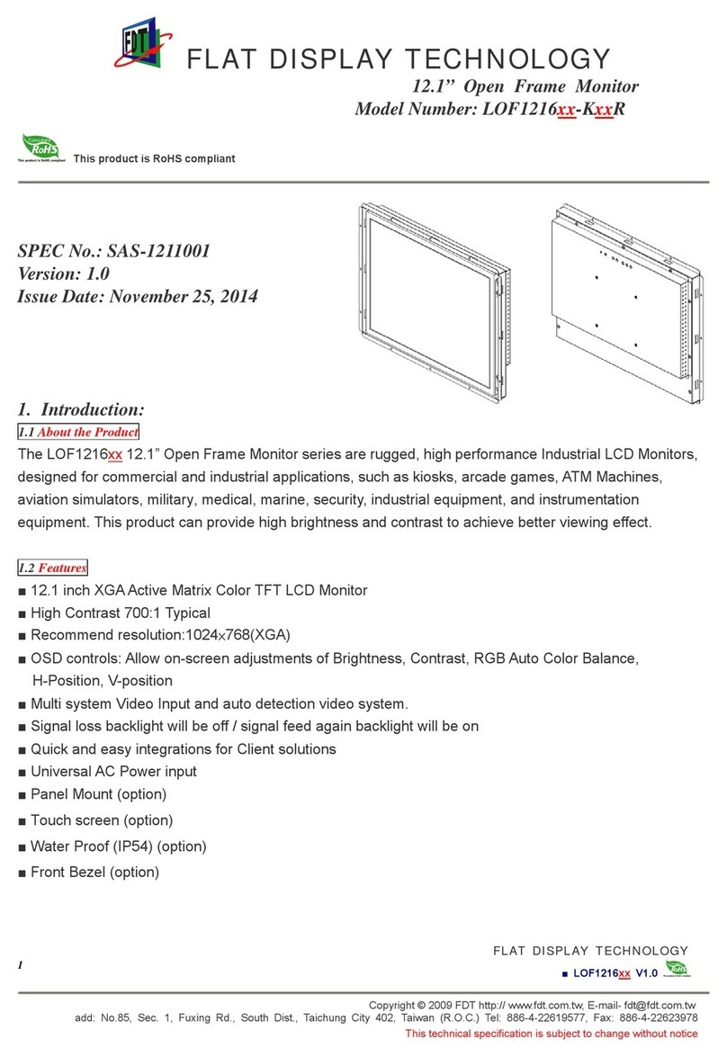 FDT LOF1216 Series User manual