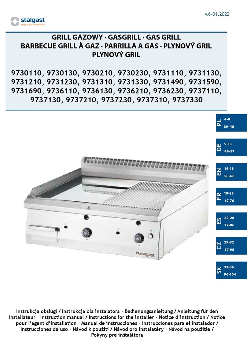 Stalgast 9730110 Instruction manual / Instructions for the installer