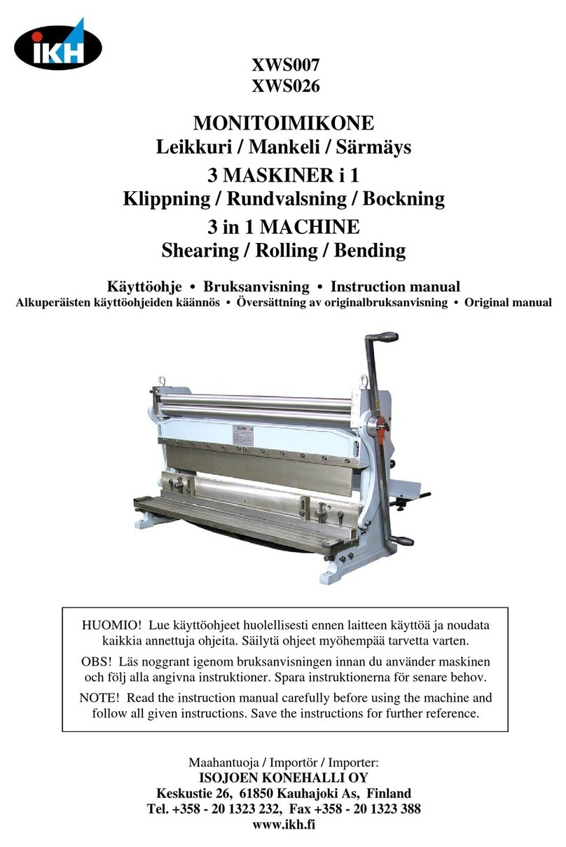IKH XWS007 instruction manual