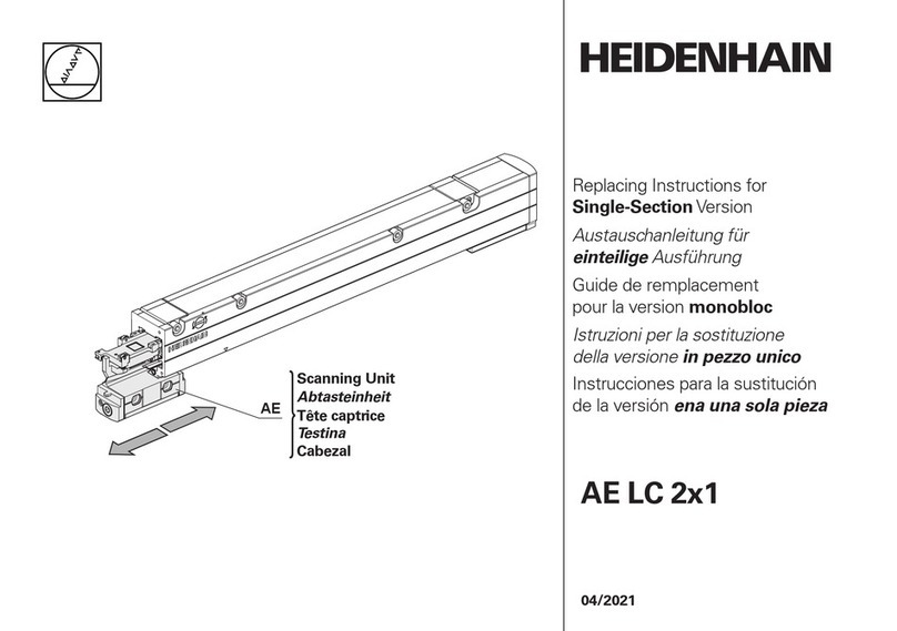 HEIDENHAIN LC 2 1 Series Replacing Instructions