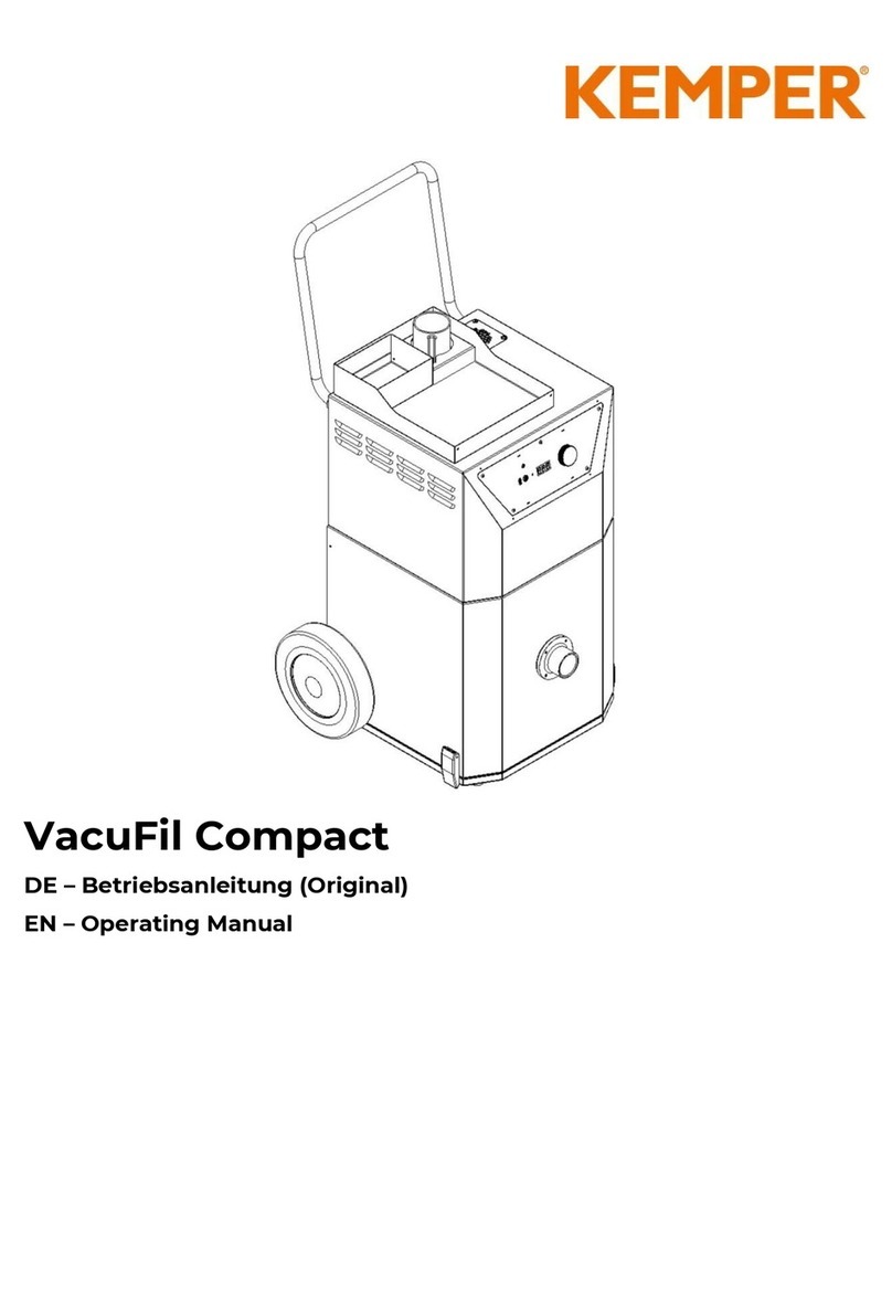 Kemper VacuFil Compact operating manual