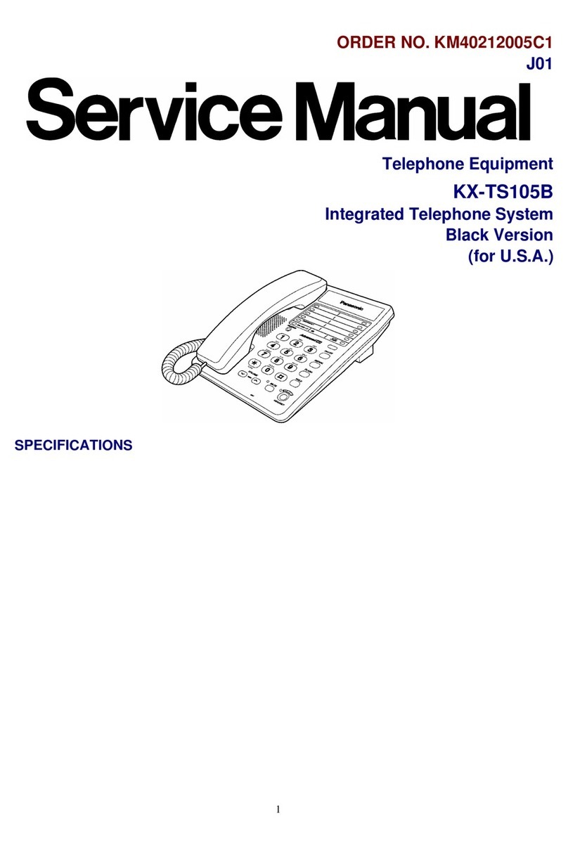 Panasonic KX-TS105B User manual