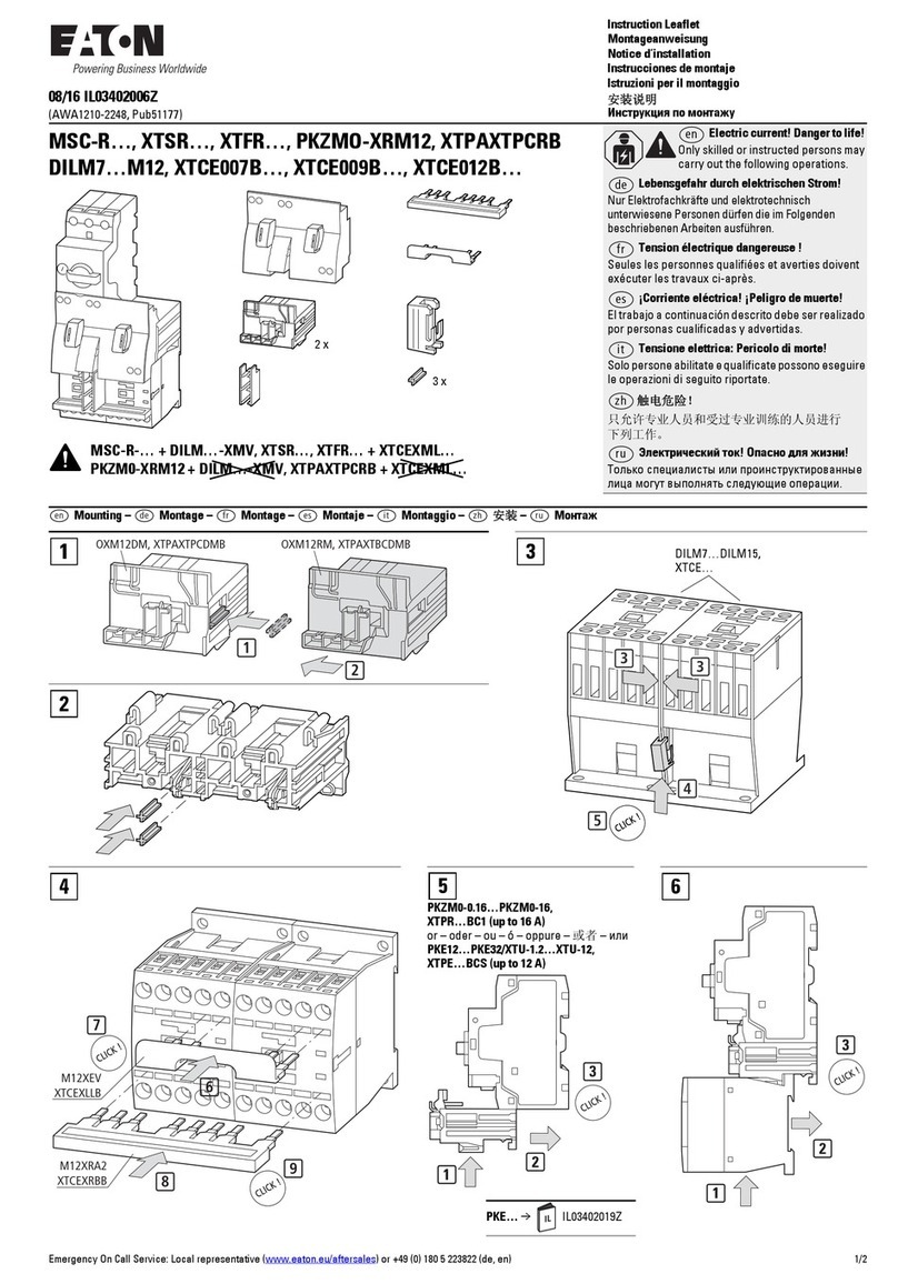 Eaton MSC-R Series Manual