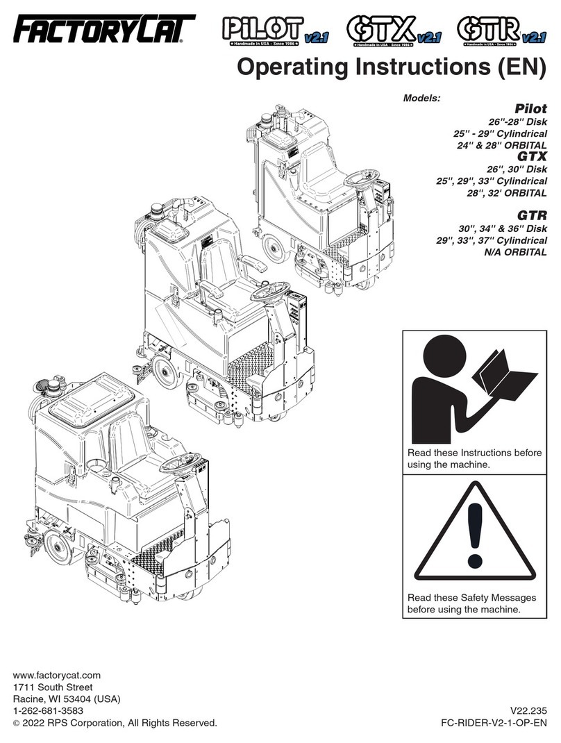 Factory Cat Pilot 28'' DISK operating instructions
